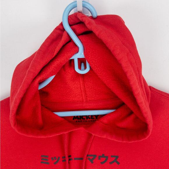Mickey Mouse And Friends Pullover Men's Large Hoodie Red Logo Graphics Disney - Picture 2 of 10
